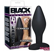 black velvets   silicone butt plug  -