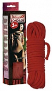 BDSM  Bondage rope 3m red