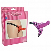  strap-on curved dong pink 92002pinkhw  -