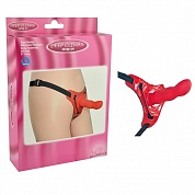  strap-on curved dong red 92002redhw  -