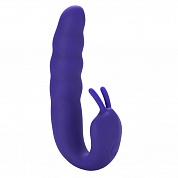  ribbed dual stimulator with rolling ball purple183316purphw  -